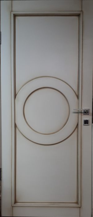 Межкомнатная дверь в профиле массив (эмаль с патиной) Оренбург