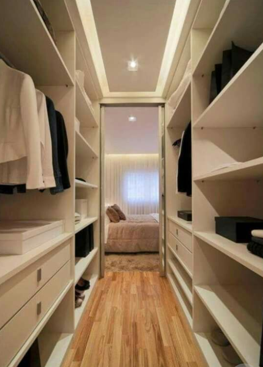 П-образная гардеробная комната в спальню Оренбург