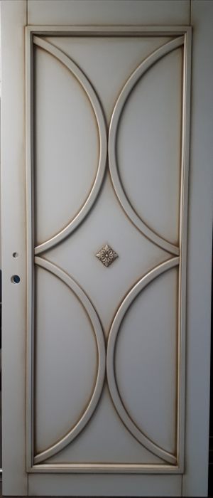 Межкомнатная дверь в профиле массив (эмаль с патиной) Оренбург
